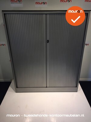 Roldeurkast - Ahrend - 144x120x45cm - zilvergrijs