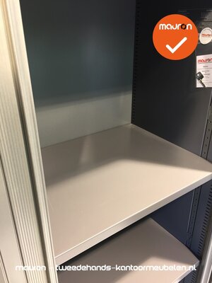 Roldeurkast - Ahrend - 144x120x45cm - zilvergrijs
