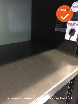 Roldeurkast - Ahrend - 110x120x45cm - zilvergrijs met grijze deur