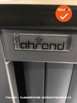 Roldeurkast - Ahrend - 110x120x45cm - zilvergrijs met grijze deur