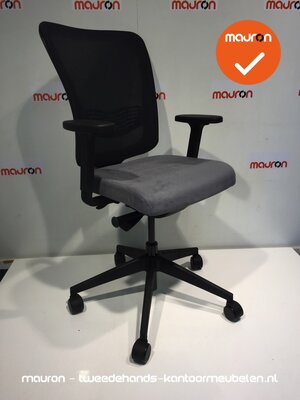 Ahrend 190 - grijs suede stoffering - NIEUWSTAAT