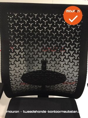 ahrend 250 - zwarte zitting - doorzichtige rug