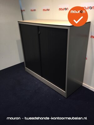 Roldeurkast - Ahrend - 110x120x45cm - zilvergrijs