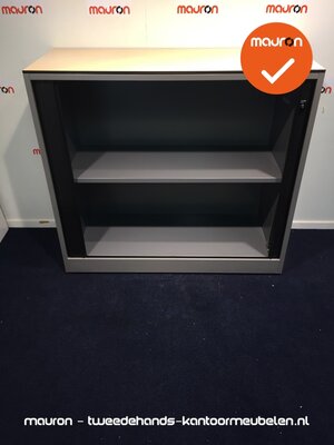 Roldeurkast - Ahrend - 110x120x45cm - zilvergrijs