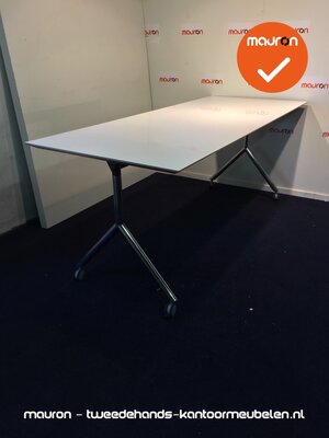 Vergadertafel - 200x80cm - Klaptafel - Wit