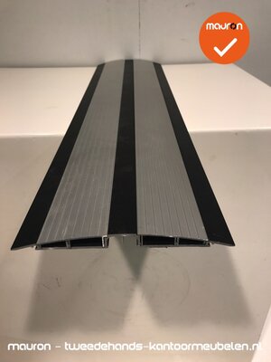 Kabelgoot - 65cm lengte - zwart/alu - Van geel GC-1