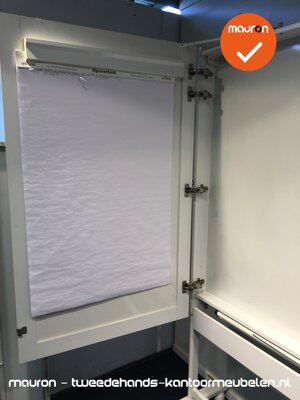 Whiteboard - 195x170cm - op standaard - verrijdbaar