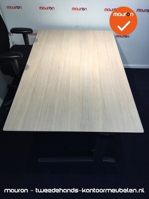 Ahrend vergadertafel - 160x100 cm - Grijs Eiken - volkern