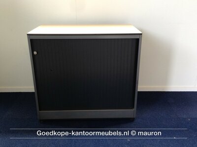 Roldeurkast - Ahrend - 74x80x45cm - antracietgrijs