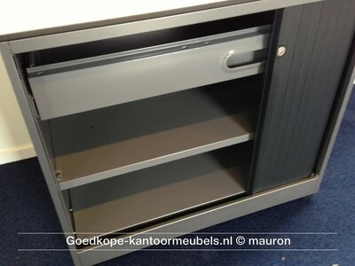 Roldeurkast - Ahrend - 74x80x45cm - antracietgrijs