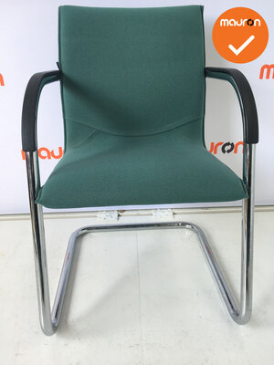 Ahrend 4153 - turquoise groen - chroom onderstel