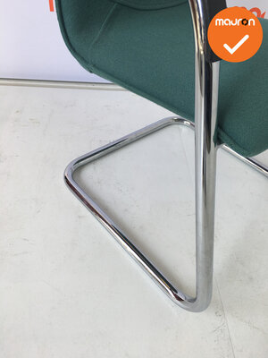 Ahrend 4153 - turquoise groen - chroom onderstel