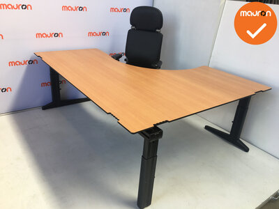 Ahrend hoekbureau - 200x160cm - Beuken - volkern - links
