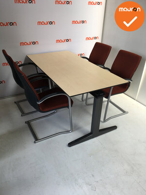Ahrend vergadertafel - 180x90cm - Ahorn