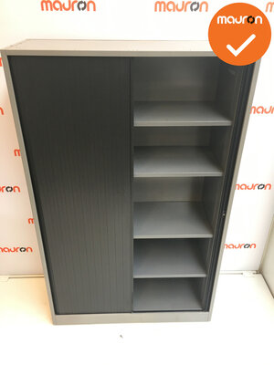 Roldeurkast - Ahrend - 195x120x45cm - Zilvergrijs