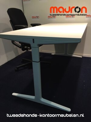 Ahrend bureau - 160x80cm - wit - melamine - mehes - refurbished