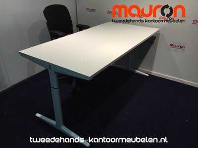 Ahrend bureau - 160x80cm - wit - melamine - mehes - refurbished