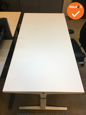 Ahrend bureau - 160x80cm - wit - melamine - mehes - refurbished