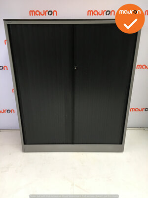 Roldeurkast - Ahrend - 144x120x45cm - zilvergrijs