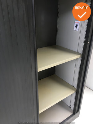 Roldeurkast - Ahrend - 144x120x45cm - antracietgrijs