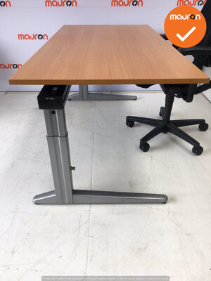 Ahrend bureau - 160x80cm - Beuken - hout - Essa - Kleur poot naar keuze