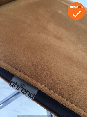Ahrend - A350 - hoge rug - bruin - gebruikte stoffering - 5 poots chroom