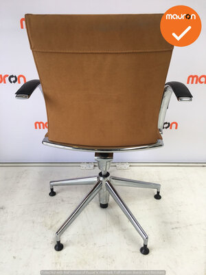 Ahrend - A350 - hoge rug - bruin - gebruikte stoffering - 5 poots chroom
