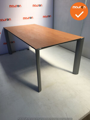Ahrend 1030 vergadertafel - 160x80cm - rechthoekig - volkern - Beuken fineer