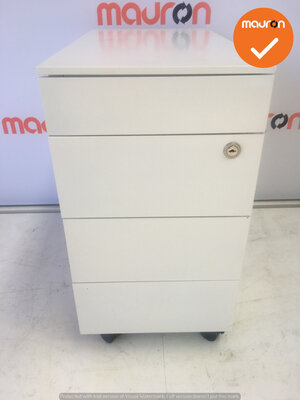Ladeblok - 57x32x56cm - Wit - 4 laden - wit