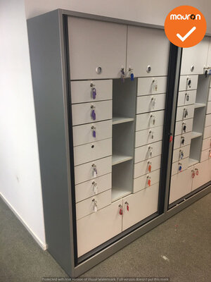 Lockerkast - Ahrend - 195x120x45cm - Zilvergrijs