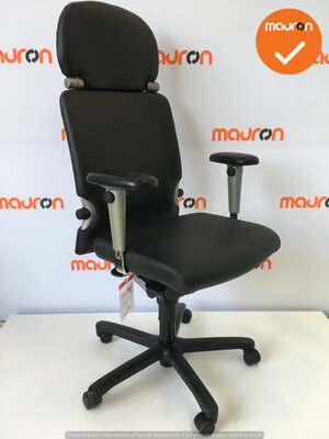 Haworth Comforto 77 met hoofdsteun - nieuw leer