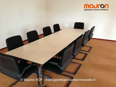 Conferentietafel - Ahrend 320x100 - Ahorn