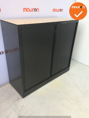 Roldeurkast - Ahrend - 110x120x45cm - Zwart