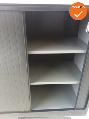 Roldeurkast - Ahrend - 110x120x45cm - Zwart