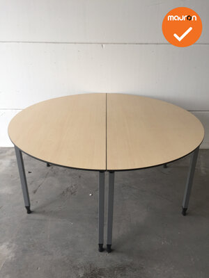 Ahrend vergadertafel - rond - 140cm - Ahorn