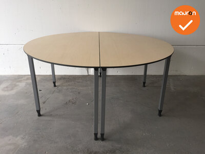 Ahrend vergadertafel - rond - 140cm - Ahorn