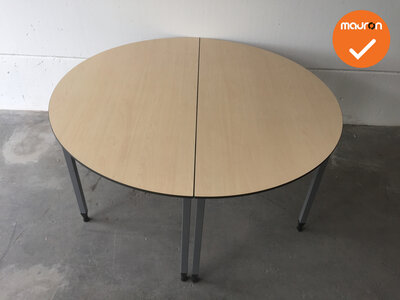 Ahrend vergadertafel - rond - 140cm - Ahorn