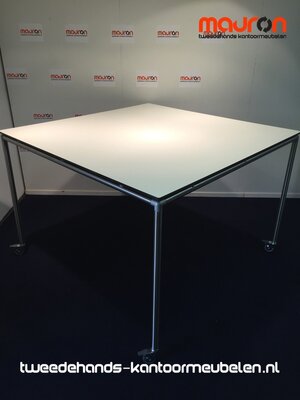 Ahrend Move-it design vergadertafel - 150x150 - wit - volkern