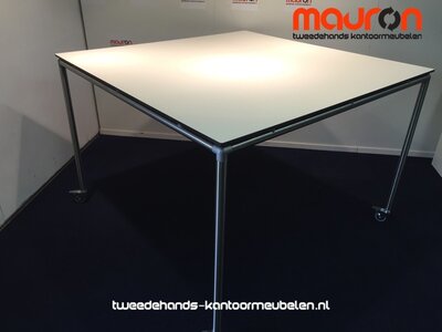 Ahrend Move-it design vergadertafel - 150x150 - wit - volkern