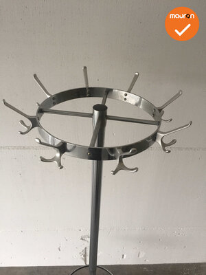 Staande kapstok - Van Esch - rond - Gepolijst aluminium
