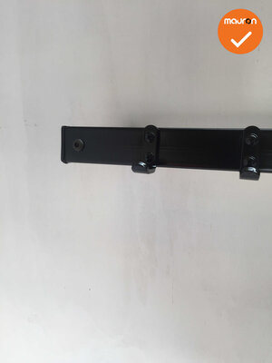 Wandkapstok - 126cm - Zwart - 12 Haken - Nieuw