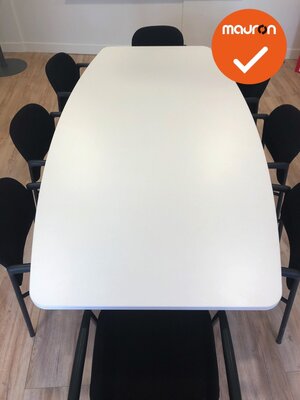 Ahrend vergadertafel - 240x120cm - Wit (nieuw blad) -