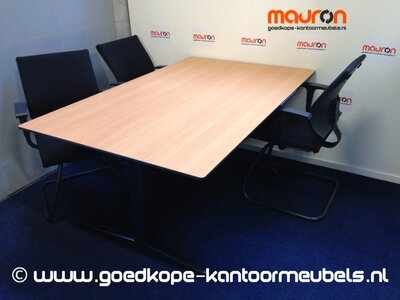 Ahrend vergadertafel - 180x100cm - Beuken