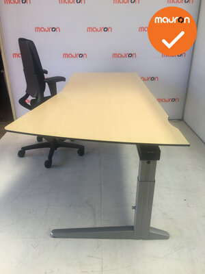 Ahrend bureau -200x80/100cm rechts - Ahorn - Volkern - Essa - Kleur naar keuze