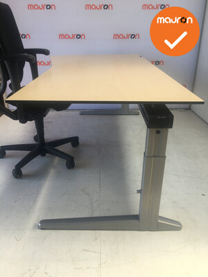 Ahrend bureau 200x80/100cm links - Ahorn - Volkern - essa - Kleur poot naar keuze