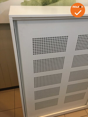Schuifdeurkast - Ahrend - akoestisch - 120x160x45cm - wit