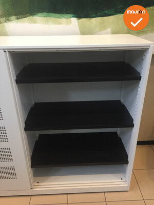 Schuifdeurkast - Ahrend - akoestisch - 120x160x45cm - wit