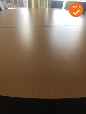 Ahrend Essa vergadertafel - 360x160cm - ovaal - volkern - beuken