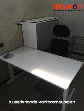 Ahrend bureau - 160x80cm - wit - hout - Essa - refurbished