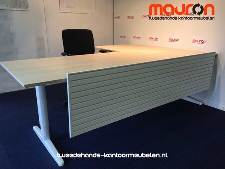 Fencepaneel - schaamschot - 200 x 49cm - Wit - Instelbaar
